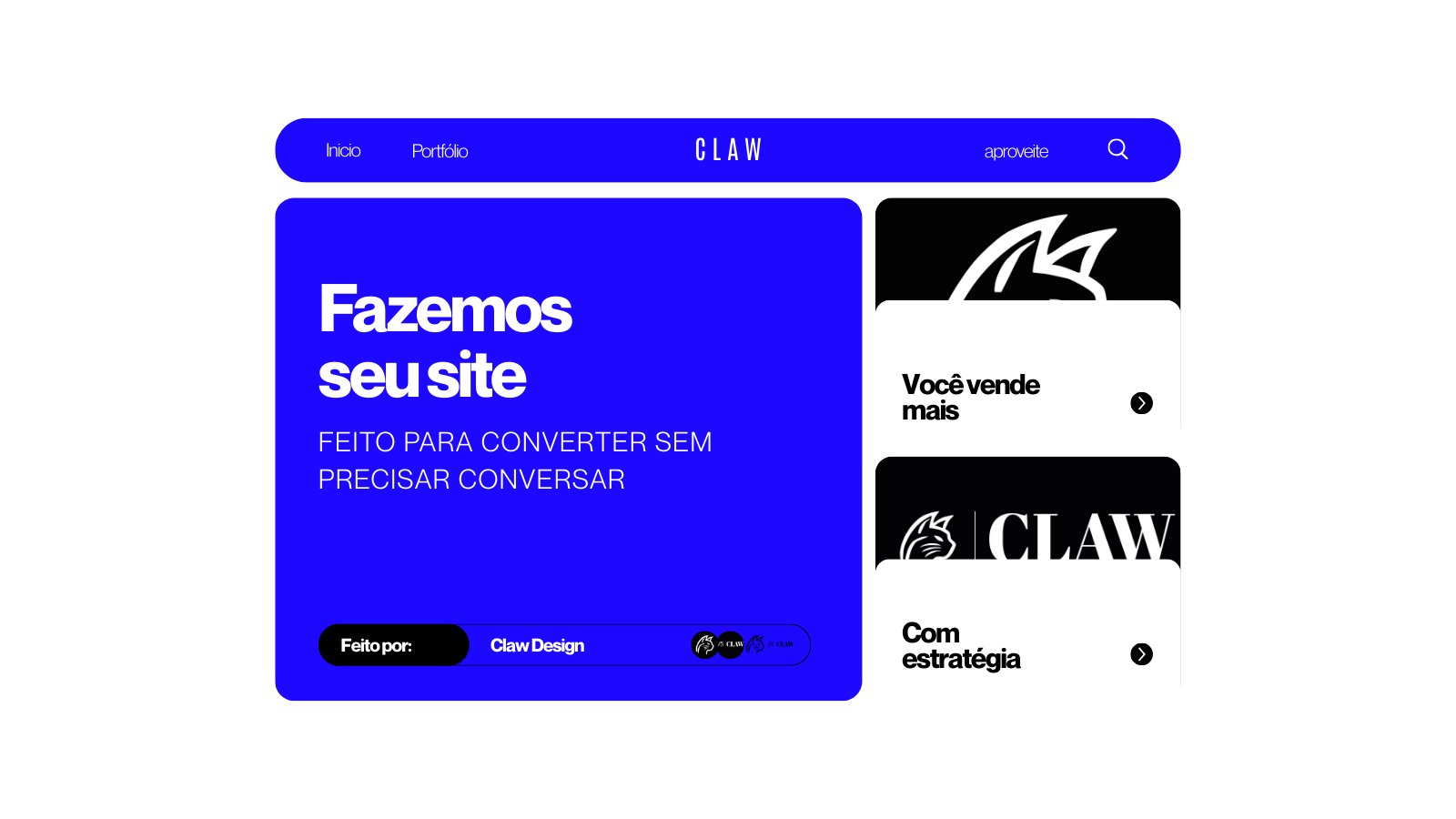 Case Landing Page — site profissional